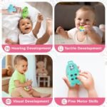 Anubhav Janni Kinder Rattle Set for Months Old Baby Non-Toxic Infant Grab Spin Shake Rattles Colorful Rattles with Early Educational Sensory Toy Toddler Plastic Rainbow Teether ( pack of 8 ) - Image 8