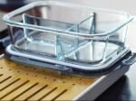 Anubhav Janni 3 Compartment Glass Lunch Meal Prep Containers With Lids Food Box BPA Free Microwave Oven Freezer Dishwasher Storage With Leak Proof Portion Control Microwave  (Pack Of 1 Pcs) - Image 3