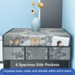 Anubhav Janni Refrigerator Top Cover Velvet Fridge Washable With Pockets For Anti Dust Waterproof Floral Print (Pack Of 1 Pcs) - Image 7