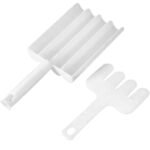 Anubhav Janni Creative Fritters Bhajiya Scoop Fritters Spoon Vada Maker Gota Cabbage Manchurian Ball Bhajiya Meatball Rice Ball Vada Ice Cream Spoon Doughnut Kitchen Tool (Pack Of 2 Pcs)