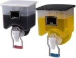 Anubhav Janni Wall Mounted Oil Tank Dispenser Dispenser Transparent Liquid Seasoning Food Hanging Box Storage Tank  Soy Sauce Vinegar Bottle Kitchen Organizer Pouring Bottle (Pack Of 1 Pcs)
