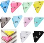 Anubhav Janni Paper Corner Clip Triangle Book Page Clips Document Bookmarks Office Plastic for Students Binder Snack Reading Fastener Prevent Books Clip Bookmarks Bag Clips (Pack Of 10 Pcs)