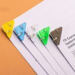 Anubhav Janni Paper Corner Clip Triangle Book Page Clips Document Bookmarks Office Plastic for Students Binder Snack Reading Fastener Prevent Books Clip Bookmarks Bag Clips (Pack Of 10 Pcs) - Image 3
