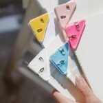 Anubhav Janni Paper Corner Clip Triangle Book Page Clips Document Bookmarks Office Plastic for Students Binder Snack Reading Fastener Prevent Books Clip Bookmarks Bag Clips (Pack Of 10 Pcs) - Image 6