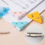 Anubhav Janni Paper Corner Clip Triangle Book Page Clips Document Bookmarks Office Plastic for Students Binder Snack Reading Fastener Prevent Books Clip Bookmarks Bag Clips (Pack Of 10 Pcs) - Image 7