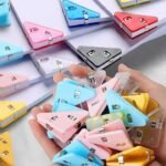 Anubhav Janni Paper Corner Clip Triangle Book Page Clips Document Bookmarks Office Plastic for Students Binder Snack Reading Fastener Prevent Books Clip Bookmarks Bag Clips (Pack Of 10 Pcs) - Image 9