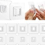 Anubhav Janni Plastic Waterproof Magic Male Female Wall Sticker Hook Self Adhesive Clothing Hanging Towel Hanger for Kitchen Bathroom Pieces Hooks Transparent Mobile Case Spike (Pack Of 10 Pcs)