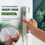 Anubhav Janni Plastic Waterproof Magic Male Female Wall Sticker Hook Self Adhesive Clothing Hanging Towel Hanger for Kitchen Bathroom Pieces Hooks Transparent Mobile Case Spike (Pack Of 10 Pcs) - Image 2