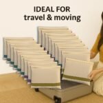 Anubhav Janni Cotton Saree Bags Storage Bags Covers Big Size Single with Zip Closure Clothes Wardrobe Organizer Transparent Mesh Window Beige cotton big saree covers bags (Pack Of 2 Pcs) - Image 6