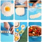 Anubhav Janni Silicon Mat Chapati (roti Mat)(50*40) Silicone Baking Roti mat Atta Kneading Non Stick Fondant Rolling Stretchable for Kitchen Cake Dough Pad Cooking (Pack Of 1 Pcs) - Image 6