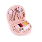 Anubhav Janni Mini Travel Sewing Kit Sew Box Pocket Folding Beginner Kit  With Needle Thread Button Pin Scissors Clip Needle Threader Compact Scissor Cutton Clip (Pack Of 1 Pcs)