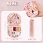 Anubhav Janni Mini Travel Sewing Kit Sew Box Pocket Folding Beginner Kit  With Needle Thread Button Pin Scissors Clip Needle Threader Compact Scissor Cutton Clip (Pack Of 1 Pcs) - Image 2