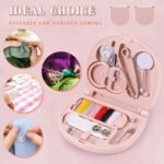Anubhav Janni Mini Travel Sewing Kit Sew Box Pocket Folding Beginner Kit  With Needle Thread Button Pin Scissors Clip Needle Threader Compact Scissor Cutton Clip (Pack Of 1 Pcs) - Image 5