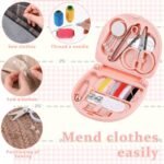 Anubhav Janni Mini Travel Sewing Kit Sew Box Pocket Folding Beginner Kit  With Needle Thread Button Pin Scissors Clip Needle Threader Compact Scissor Cutton Clip (Pack Of 1 Pcs) - Image 8