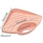 Anubhav Janni Kitchen Sink Corner Organizer Wash Basin Triangle Multipurpose Storage Triangular Tray Rack Riyaraj Useful Sponge Scrub Detergent Holder Tool for Dish Random (Pack Of 2 Pcs) - Image 3