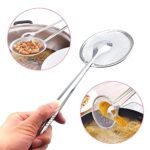 Anubhav Janni Spoon With Clip 2 in 1Oil Fry with Clip Oil Frying BBQ Filter Stainless Steel Mesh Strainer Kitchen Tool Collapsible Cooking Tongs for Drain (Pack Of 1 Pcs) - Image 4