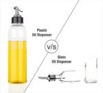 Anubhav Janni 1000ml Plastic Oil Dispenser Dispenser Bottle for Kitchen Leakproof Cooking Container Tools Litre Accessories Items Transparent Pourer Sauce Vinegar Liquid  Cap (Pack Of 1 Pcs) - Image 9