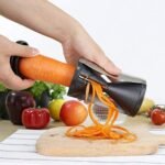 Anubhav Janni Spiral Vegetable Slicer Cutter Noodle Maker Grater Peeler and Salad Decorator Spiralizer Fruit Kitchen Tool for Noodles Carrot Cucumber Potato - Image 4