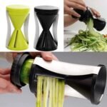 Anubhav Janni Spiral Vegetable Slicer Cutter Noodle Maker Grater Peeler and Salad Decorator Spiralizer Fruit Kitchen Tool for Noodles Carrot Cucumber Potato - Image 7