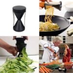 Anubhav Janni Spiral Vegetable Slicer Cutter Noodle Maker Grater Peeler and Salad Decorator Spiralizer Fruit Kitchen Tool for Noodles Carrot Cucumber Potato - Image 9