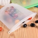 Anubhav Janni 1000 Ml Silicon Bag Reusable Silicone Food Storage Bags Airtight Leakproof Zip Lock Eco Friendly Microwave  Freezer Safe For Food Veggies Meal Prep (Pack OF 1 Pcs) - Image 9