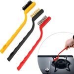 Anubhav Janni Wire Brush Mini for Cleaning Brass Nylon Stainless Steel Bristles Brushes Set Rust Grease Dirt Welding Slag Gas Stove Tiles Plastic Kitchen Bathroom Car Parts (Pack Of 2 Pcs) - Image 2