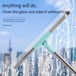 Anubhav Janni Bathroom Slim Floor Squeegee Mop Wiper with Telescopic Handle Soft Rubber Window Extendable Pole Silicone Rotate Mops for Home Bathroom Sage Green Handle Long Mop (Pack Of 1 Pcs) - Image 2