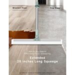 Anubhav Janni Bathroom Slim Floor Squeegee Mop Wiper with Telescopic Handle Soft Rubber Window Extendable Pole Silicone Rotate Mops for Home Bathroom Sage Green Handle Long Mop (Pack Of 1 Pcs) - Image 3