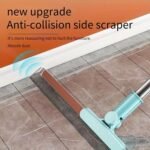 Anubhav Janni Bathroom Slim Floor Squeegee Mop Wiper with Telescopic Handle Soft Rubber Window Extendable Pole Silicone Rotate Mops for Home Bathroom Sage Green Handle Long Mop (Pack Of 1 Pcs) - Image 5