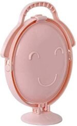 Anubhav Janni Foldable Fruit Plate Candy Dish Smiley Basket Plastic and Vegetable Holder Kitchen Counter Organizer Storage Dish Multi use Mirror Shape Dried Tray Rotating (Pack Of 1 Pcs)
