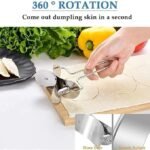 Anubhav Janni Stainless Steel Puri Cutter Degree Rotation Dough Circle Roller Machine with Handle Cookies Home Baking Tools Skin Wrapper Maker Women Kitchen poori Women (Pack Of 1 Pcs) - Image 7