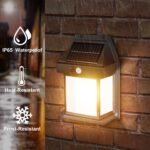 Anubhav Janni Solar Wall Bulb Lamp Sun Powered Light Outdoor with Motion Sensor Waterproof Exterior LED Sconce Lamp Auto Charging Security Outdoor Sensor Lighting Modes Lantern (Pack Of 1 Pcs) - Image 5