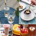 Anubhav Janni Golden Spoon Set Golden Set Coffee Spoon Dessert Spoon Cutlery Kitchen Tableware Stainless Steel Gold Flower Shape Different Spoon Cutlery Coffee (Set Of 4 Pcs) - Image 5