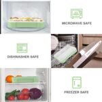 Anubhav Janni 4 Compartment Lunch Box Leak Proof Reusable Microwave Freezer Safe Food Containers with Spoon for Adults And Kids Plastic Adults Kids Fork Durable Perfect (Pack Of 1 Pcs) - Image 2