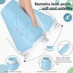 Anubhav Janni Silicone Foldable Water Bottle Leak Proof Travel Reusable Drinking Gym Trekking Camping Outdoor Collapsible Leakproof Portable Sports with Strap Hiking Gym (Pack Of 1 Pcs) - Image 6