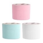 Anubhav Janni 5 Compartments Toothbrush Holder And Toothpaste For Family Shower Pack of Modern Wall Mounted Holder Plastic Bathroom Storage Container Design (Pack Of 1 Pcs)