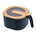 Anubhav Janni 4 Compartments Seasoning Box Spice Jar Container Condiment Kitchen Salt With Spoons (Multicolor) (Pack Of 1 Pcs)