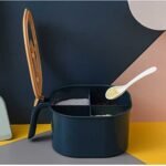Anubhav Janni 4 Compartments Seasoning Box Spice Jar Container Condiment Kitchen Salt With Spoons (Multicolor) (Pack Of 1 Pcs) - Image 2