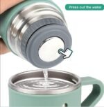 Anubhav Janni Vacuum Flask Set (500 Ml) Hot and Cold Insulated Double Layer Thermos for Tea Coffee Water Travel Friendly Ideal Gifting Green Wall Stainless Steel Bottle Water (Pack Of 1 Pcs) - Image 4