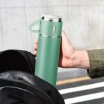Anubhav Janni Vacuum Flask Set (500 Ml) Hot and Cold Insulated Double Layer Thermos for Tea Coffee Water Travel Friendly Ideal Gifting Green Wall Stainless Steel Bottle Water (Pack Of 1 Pcs) - Image 7