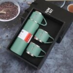 Anubhav Janni Vacuum Flask Set (500 Ml) Hot and Cold Insulated Double Layer Thermos for Tea Coffee Water Travel Friendly Ideal Gifting Green Wall Stainless Steel Bottle Water (Pack Of 1 Pcs) - Image 9