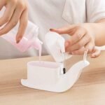 Anubhav Janni Snail Soap Dispenser Snail Shape Liquid Portable Shape Hand Wash Pump Push Type Shampoo for Hotel Bathroom Home Office Dispenser Cute Snail Shape Push Pump Wash (Pack Of 1 Pcs) - Image 7