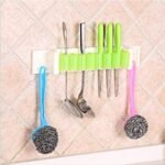 Anubhav Janni Mighty Rack Plastic Wall Mount Kitchen For Utensils Cutlery Holder Serving Spoons Bathroom Storage Clip Hanging Insert Organizer Shelf Hook Self Adhesive Mounted (Pack Of 1 Pcs) - Image 2