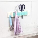 Anubhav Janni Mighty Rack Plastic Wall Mount Kitchen For Utensils Cutlery Holder Serving Spoons Bathroom Storage Clip Hanging Insert Organizer Shelf Hook Self Adhesive Mounted (Pack Of 1 Pcs) - Image 4