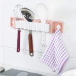 Anubhav Janni Mighty Rack Plastic Wall Mount Kitchen For Utensils Cutlery Holder Serving Spoons Bathroom Storage Clip Hanging Insert Organizer Shelf Hook Self Adhesive Mounted (Pack Of 1 Pcs) - Image 7