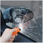 Avantara Creation 3 In 1 Super Mini Safety Window Glass Breaker In Seat Belt Cutter Rescue Hammer Car Life Saving Escape Tool Emergency Breaker Seatbelt Cutter And Puncher Cutter (Pack Of 1 Pcs) - Image 2