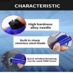 Avantara Creation 3 In 1 Super Mini Safety Window Glass Breaker In Seat Belt Cutter Rescue Hammer Car Life Saving Escape Tool Emergency Breaker Seatbelt Cutter And Puncher Cutter (Pack Of 1 Pcs) - Image 7