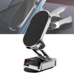 Avantara Creation Magnetic Phone Holder Mobile Rotation Car Holder For Dashboard Degree Stand Universal Cell Alloy Folding Compatible with Perfect  Foldable Metal Strong Rotatable (Pack Of 1 Pcs)