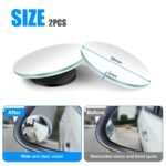 Anubhav Janni Blind Spot MirrorBlind Mirror for Car Rear View Convex With Adjustable Swivel Mount Water Resistant Easy Installation Universal Fit Cars Trucks And Bikes Round (Pack Of 2 Pcs) - Image 2