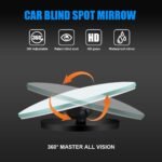 Anubhav Janni Blind Spot MirrorBlind Mirror for Car Rear View Convex With Adjustable Swivel Mount Water Resistant Easy Installation Universal Fit Cars Trucks And Bikes Round (Pack Of 2 Pcs) - Image 3